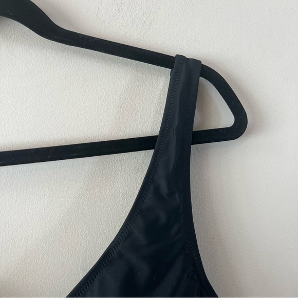 Aerie scoop neck bikini swim top ladies size xl black - Picture 2 of 6